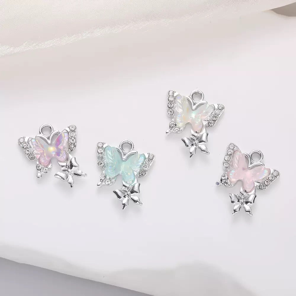 Twin Butterfly Charm