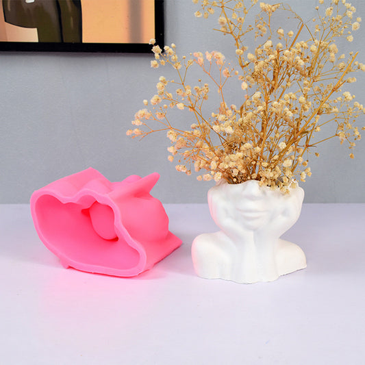 Shy Girl Vase Mold