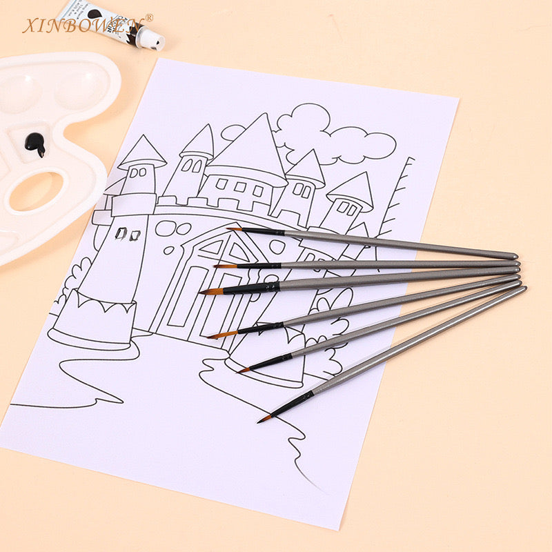6 Piece Precision Brush Set