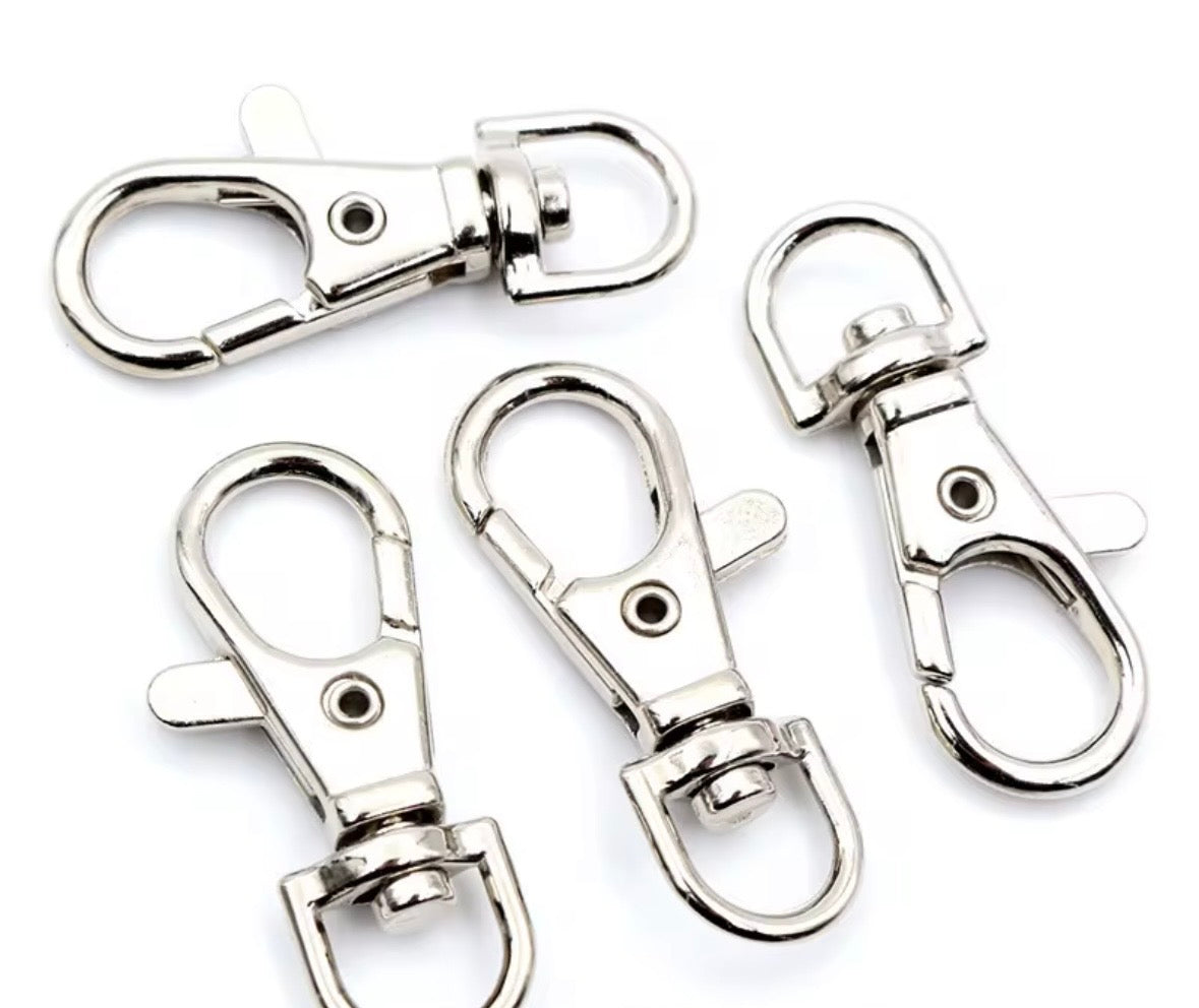 Fish Hook Swivel Clasps — 2 Pieces