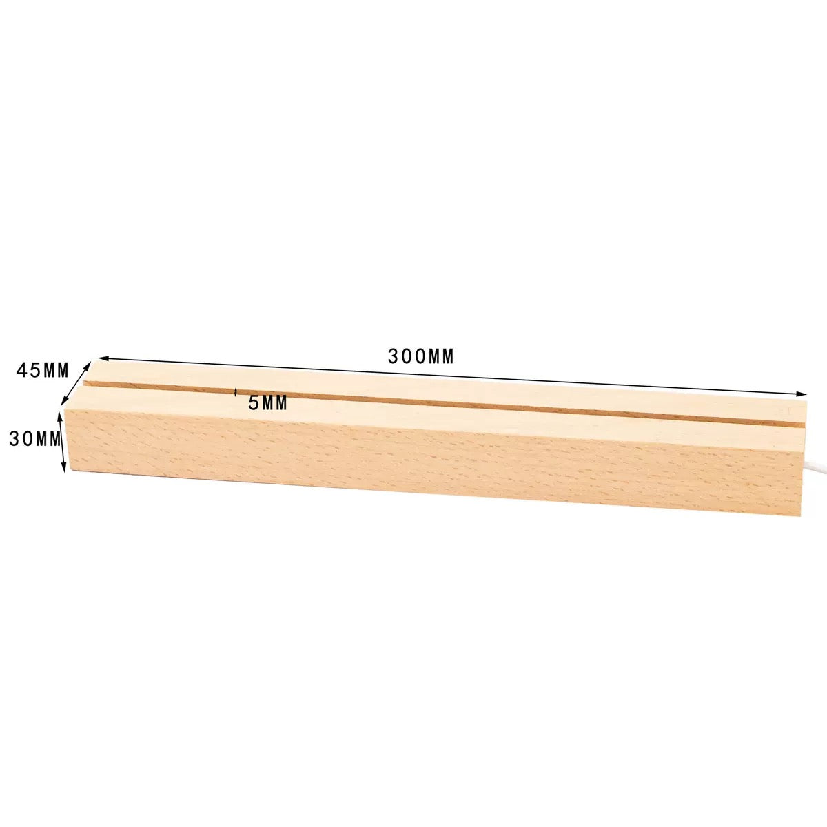 Wooden LED Light Base