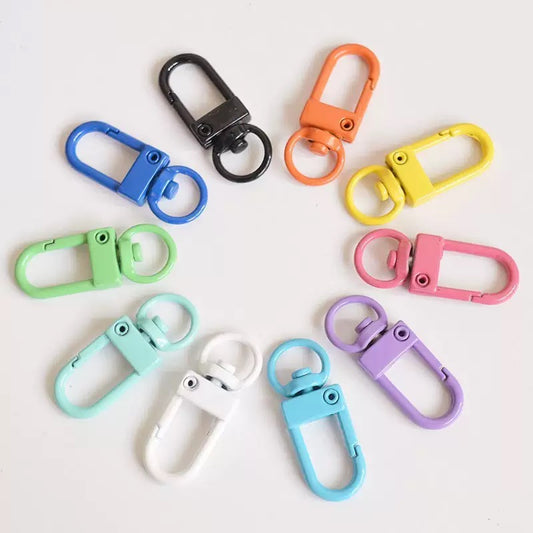 Colorful Swivel Lobster Clasps — 5 Pieces