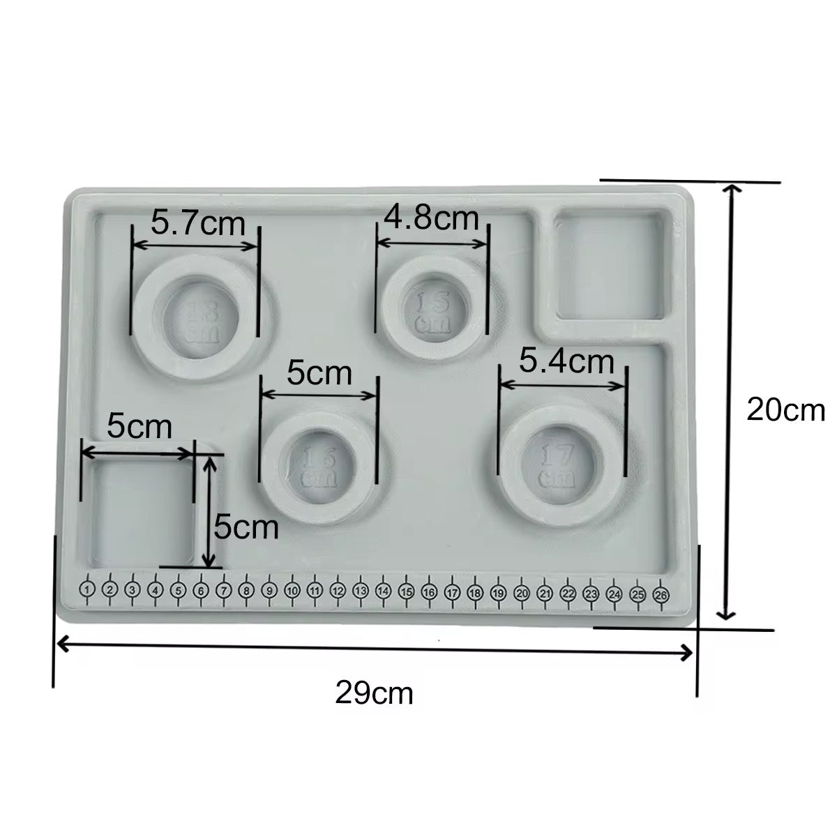 Plastic Bracelet Beading Board