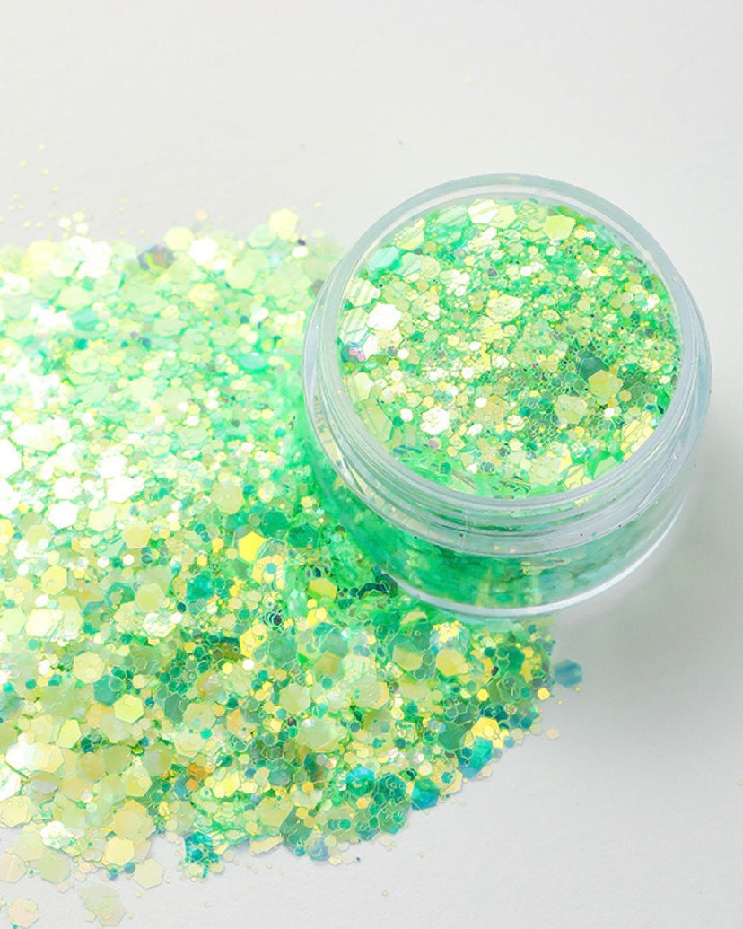 Chunky iridescent glitter