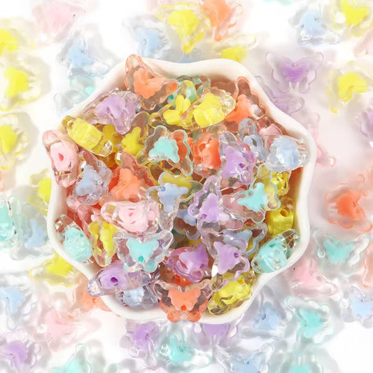 Multicolor Lucite Beads — 100grams