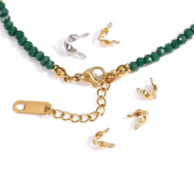 Stainless Steel Clamshells 4*7mm — 50 Pieces