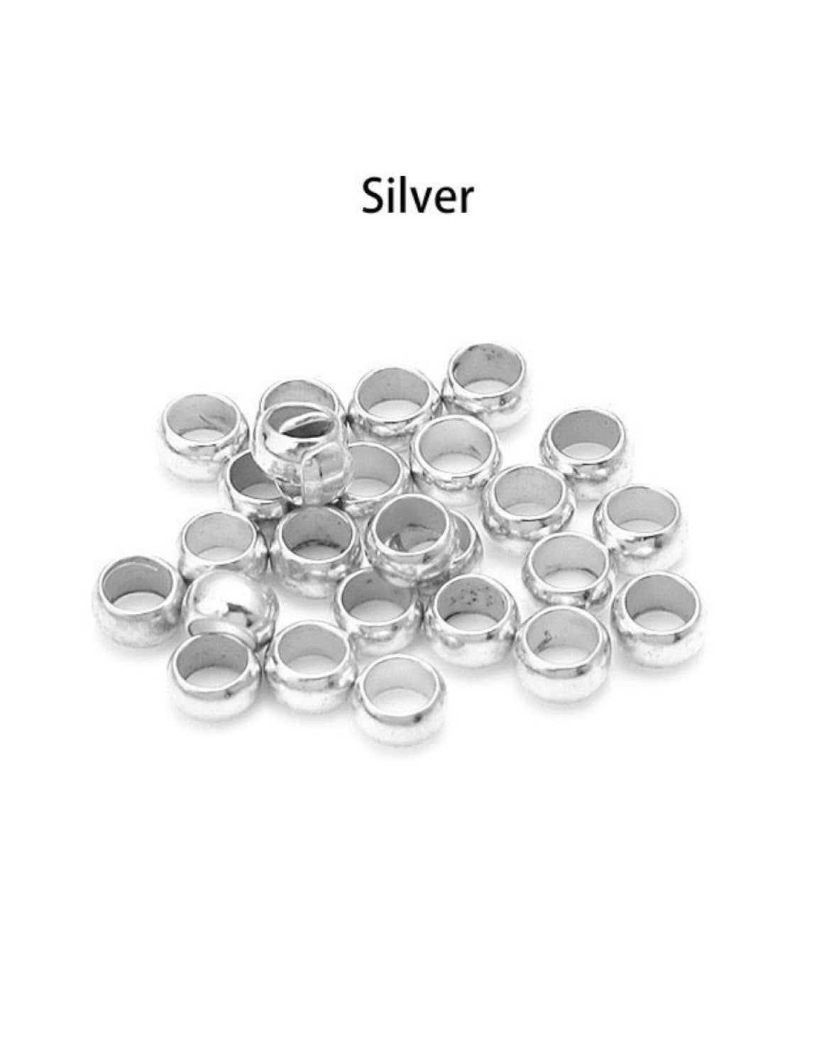 Alloy Crimp Beads (2mm)— 200 Pieces