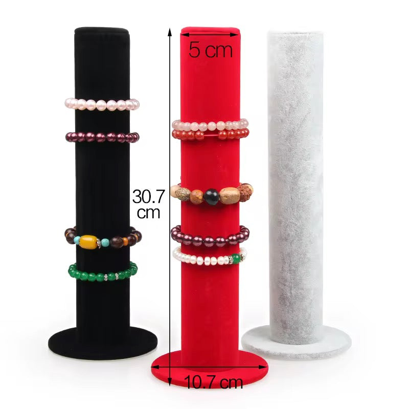Vertical Velvet Bracelet Display Holder