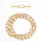 Stainless Steel Paperclip Chain Roll 4*12mm — 1 meter