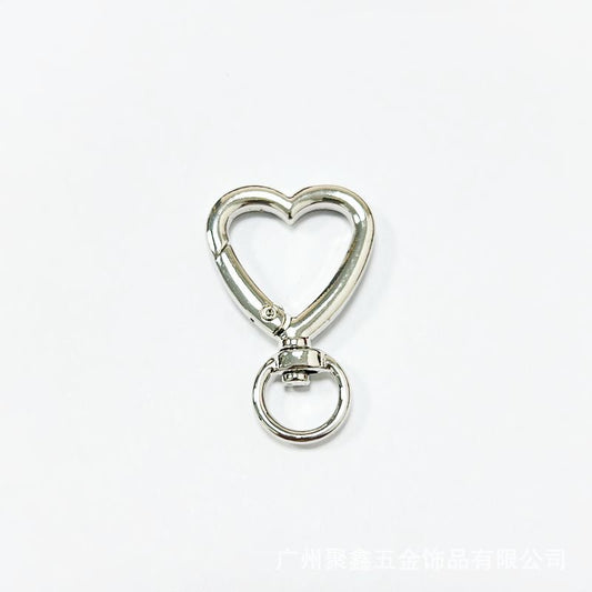 Heart Swivel Clasps — 2 Pieces