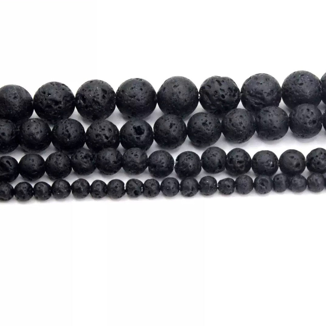 Black Lava Beads