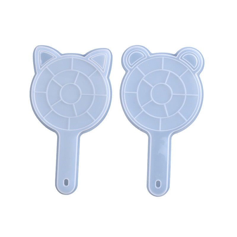 Big Kitty & bear mirror molds