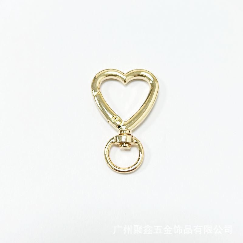 Heart Swivel Clasps — 2 Pieces