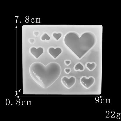 14 in 1 heart mold