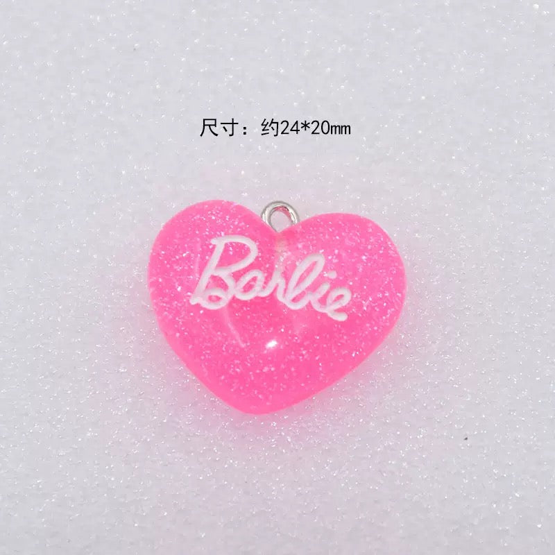 Barbie Heart Charm