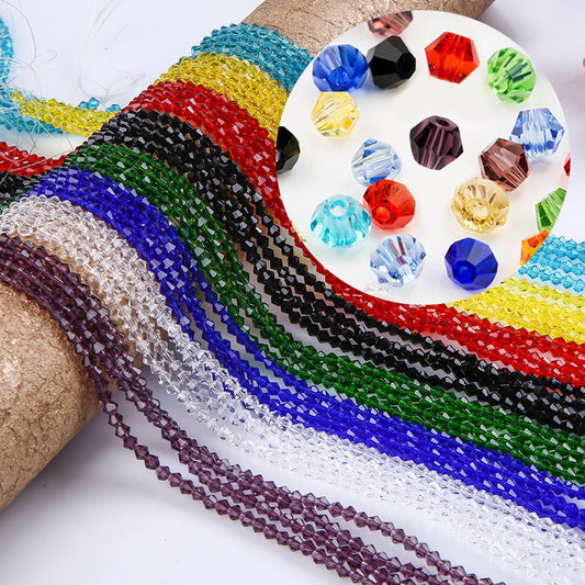 4mm Cone Crystal Beads — 85pcs