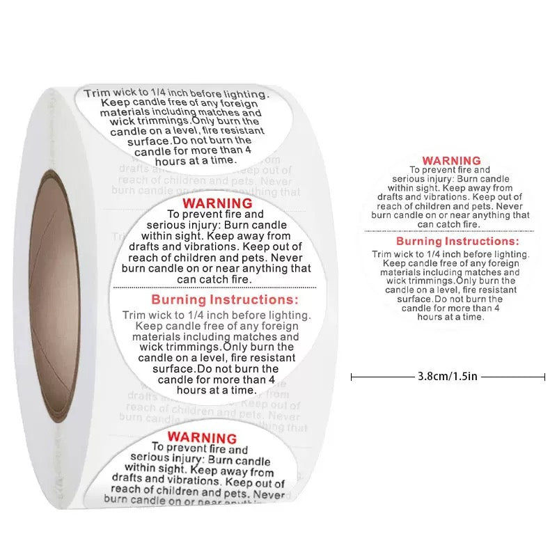 Candle Warning Labels
