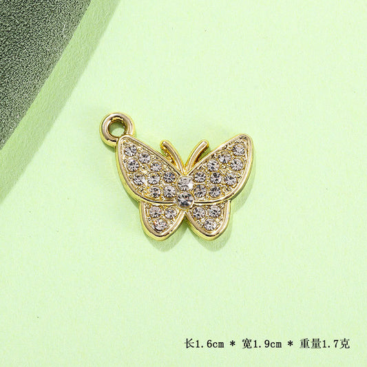 Zircon Butterfly Charm