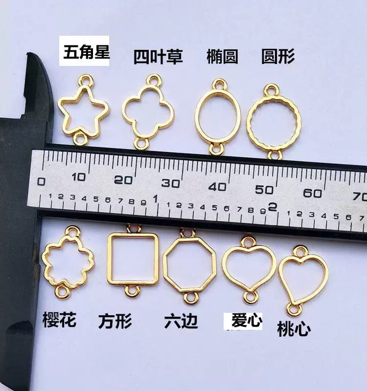 Bracelet Bezels — 10 Pieces