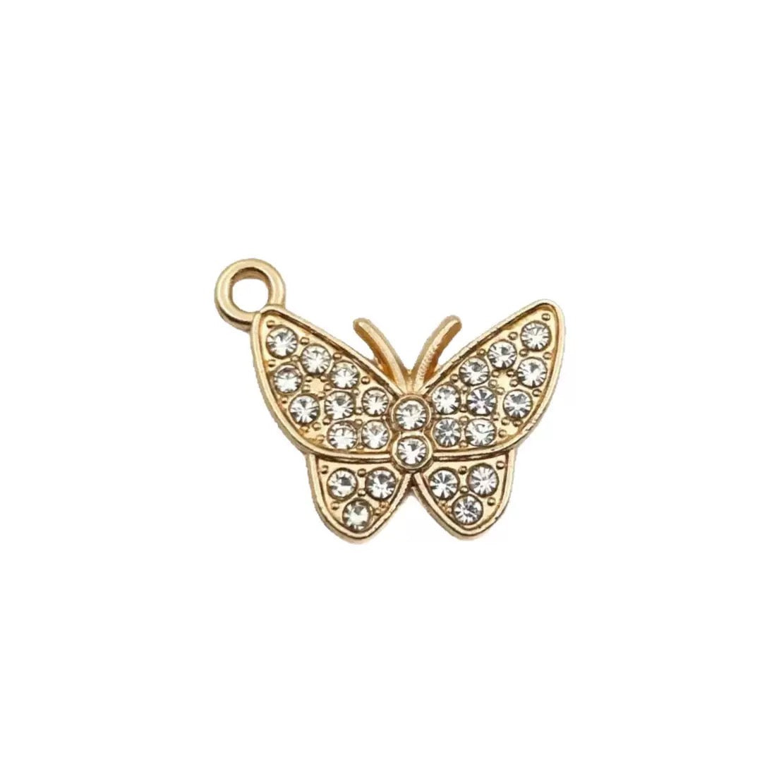 Zircon Butterfly Charm