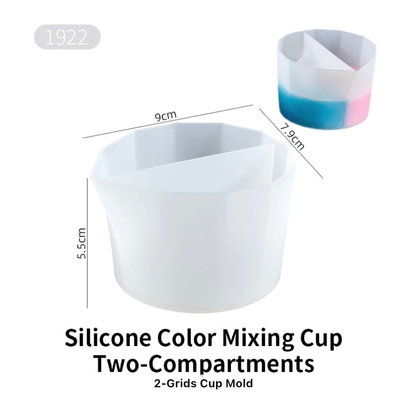 Split silicone cups