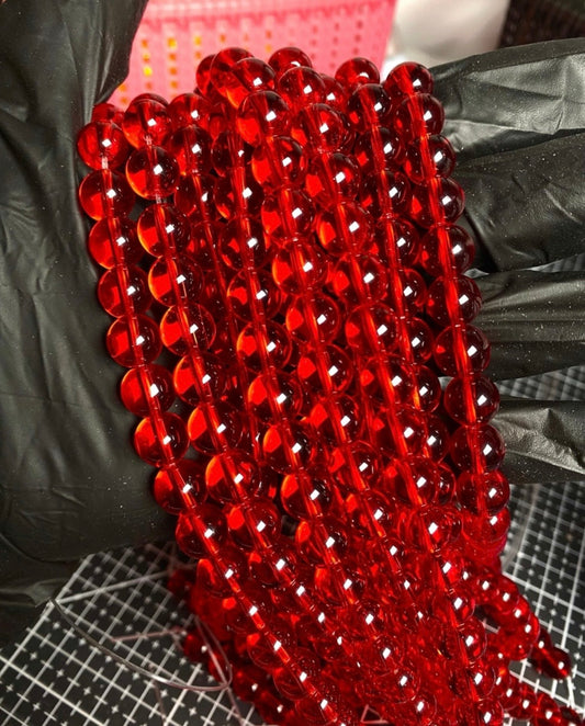 10mm Transparent Glass Beads