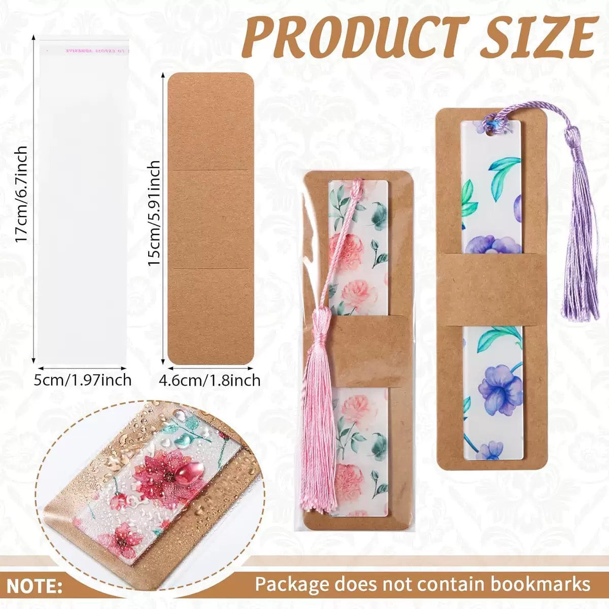 Bookmark Packaging Packs — 10 Pieces