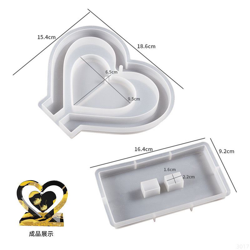 Heart frame mold