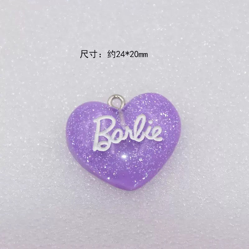 Barbie Heart Charm