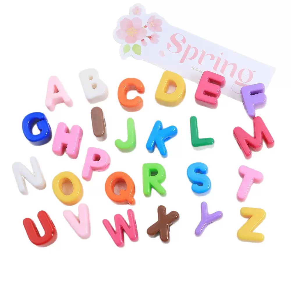 Big Acrylic Letter Beads (Random Colors)