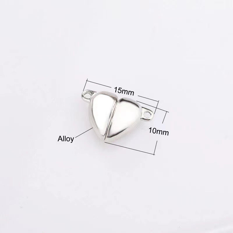 Magnetic heart charms