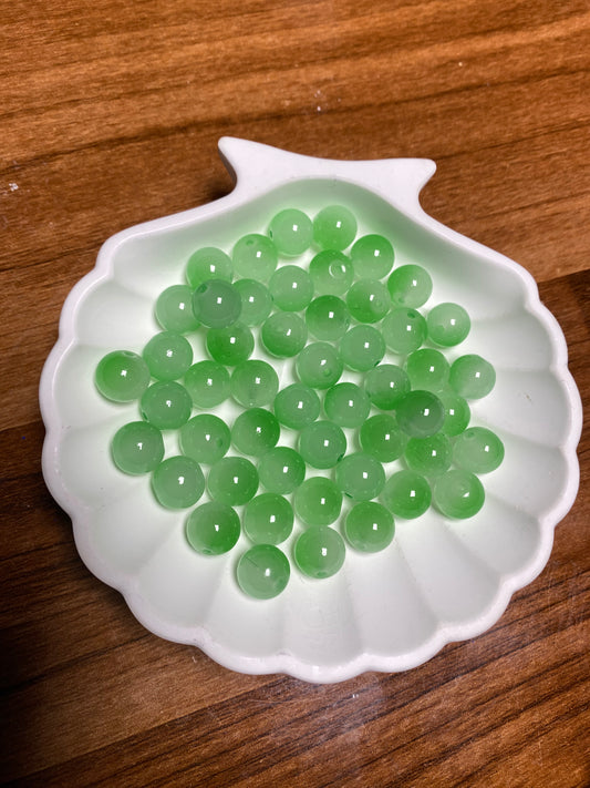 10mm green Gradient beads