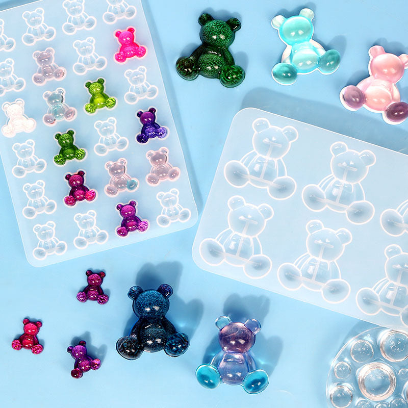 Mini Teddy Bear Mold — 2 Styles