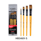 4 Piece Flat Brush Set