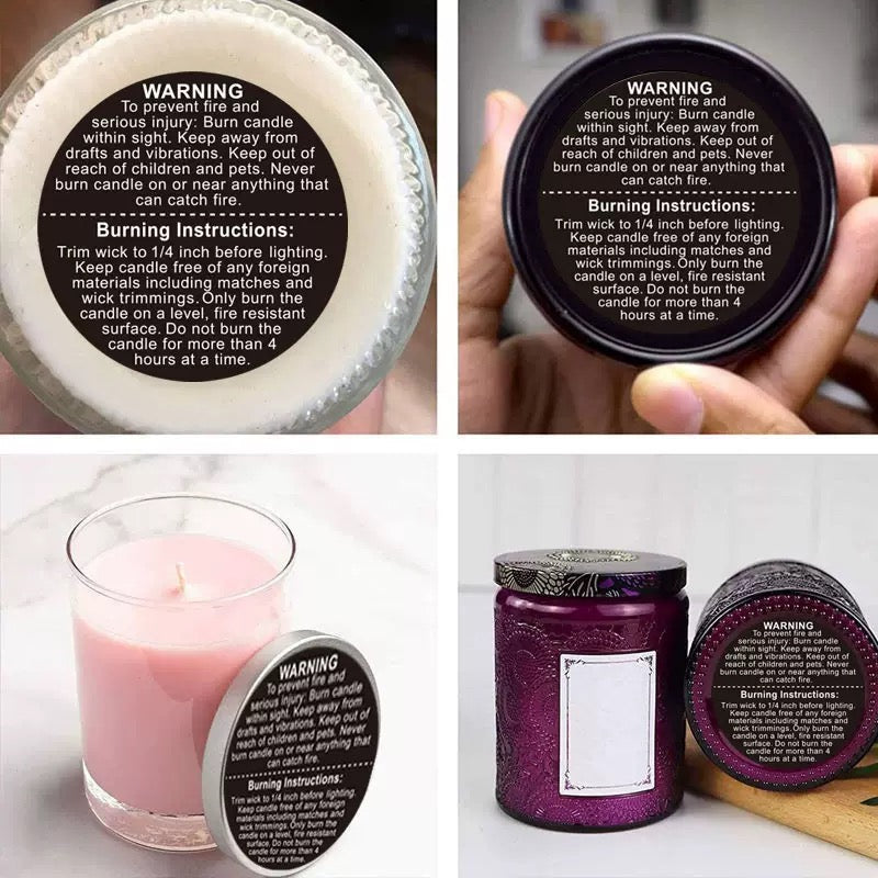 Candle Warning Labels