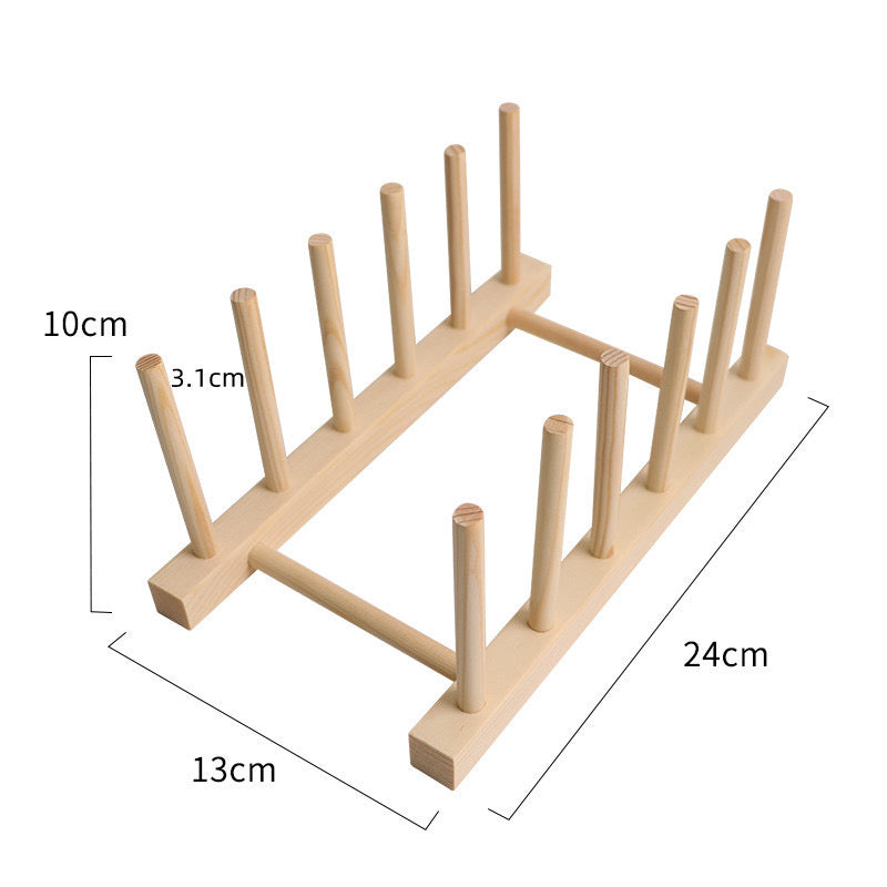 Wooden rack for gypsum crafts