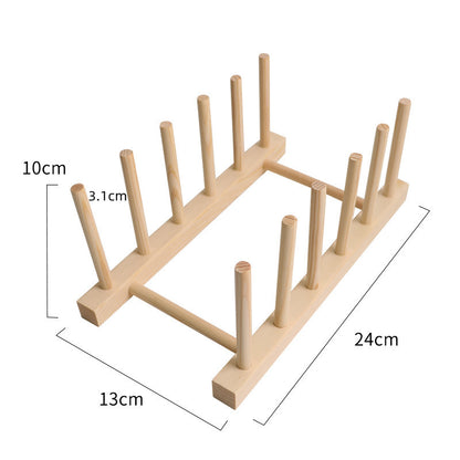 Wooden rack for gypsum crafts