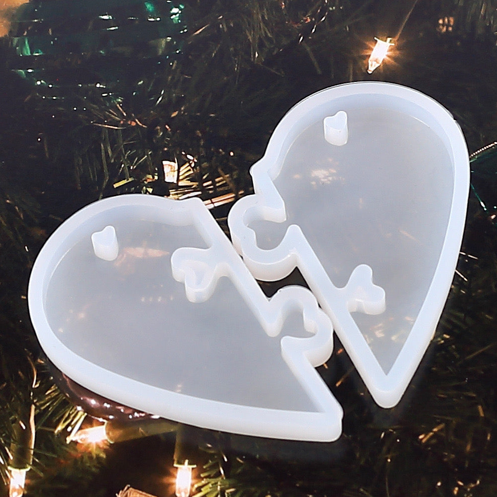 Heart puzzle mold