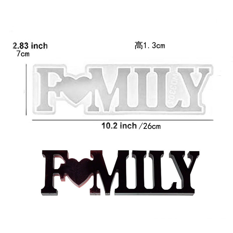 Love Family Home Decor Molds