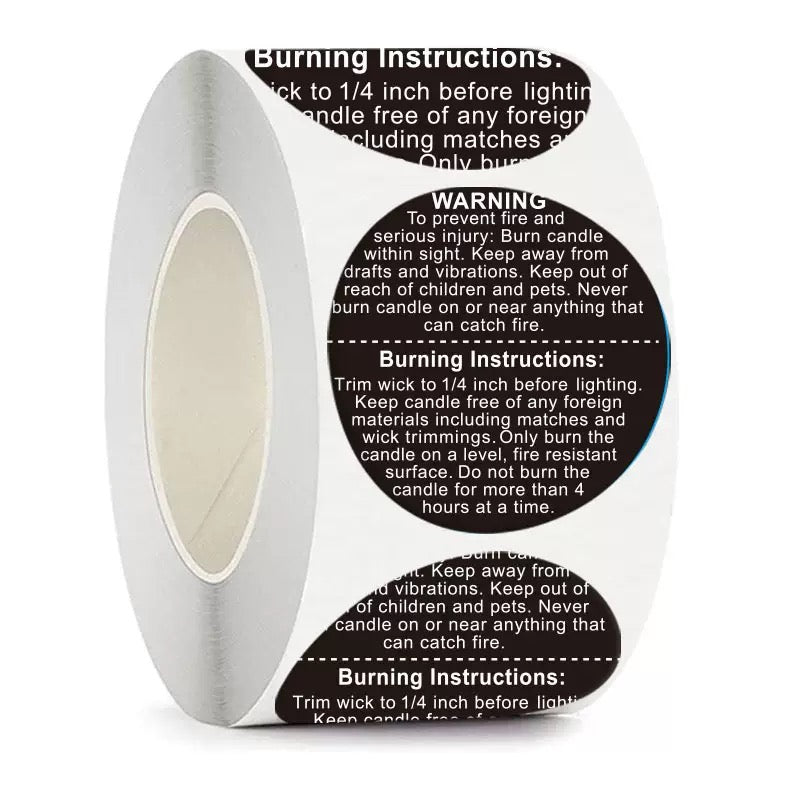 Candle Warning Labels