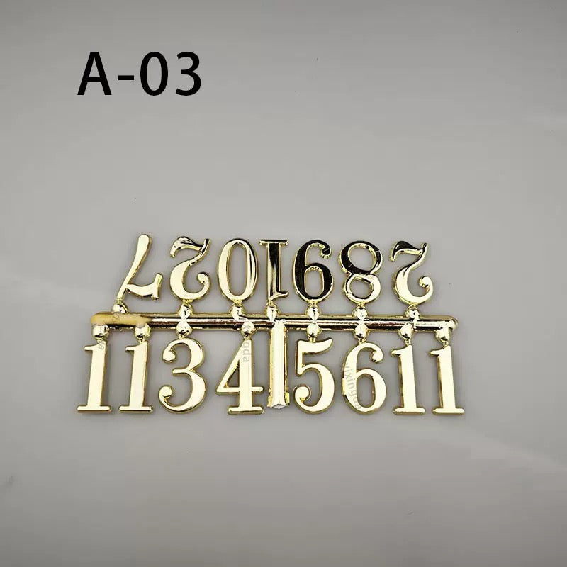 Clock Dials/ Numbers — 3cm