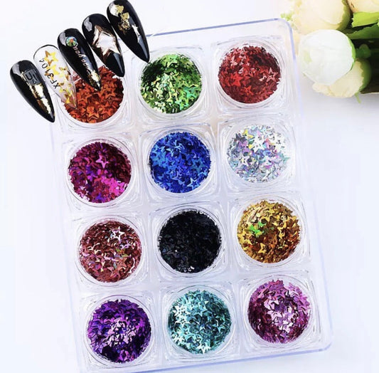 Hollow Star Sequins Set